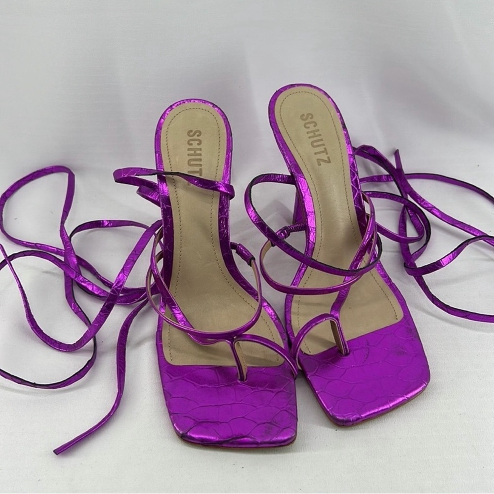 SCHUTZ Lily Fuchasia Heels - Picture 2 of 8